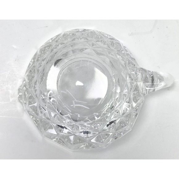 Val St Lambert NICOLE, Small Handled Crystal Cramer, 2.5” Signed - Picture 4 of 5